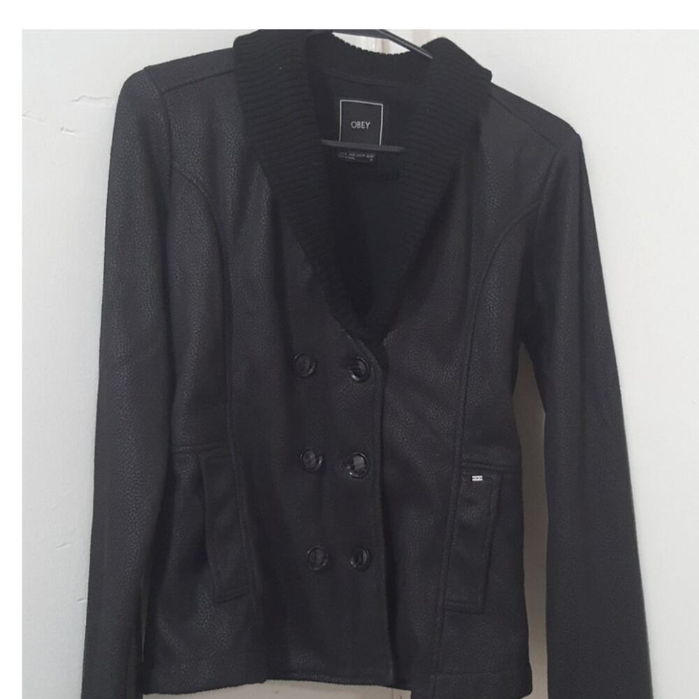 Obey womens jacket Small Grunge Goth Y2K